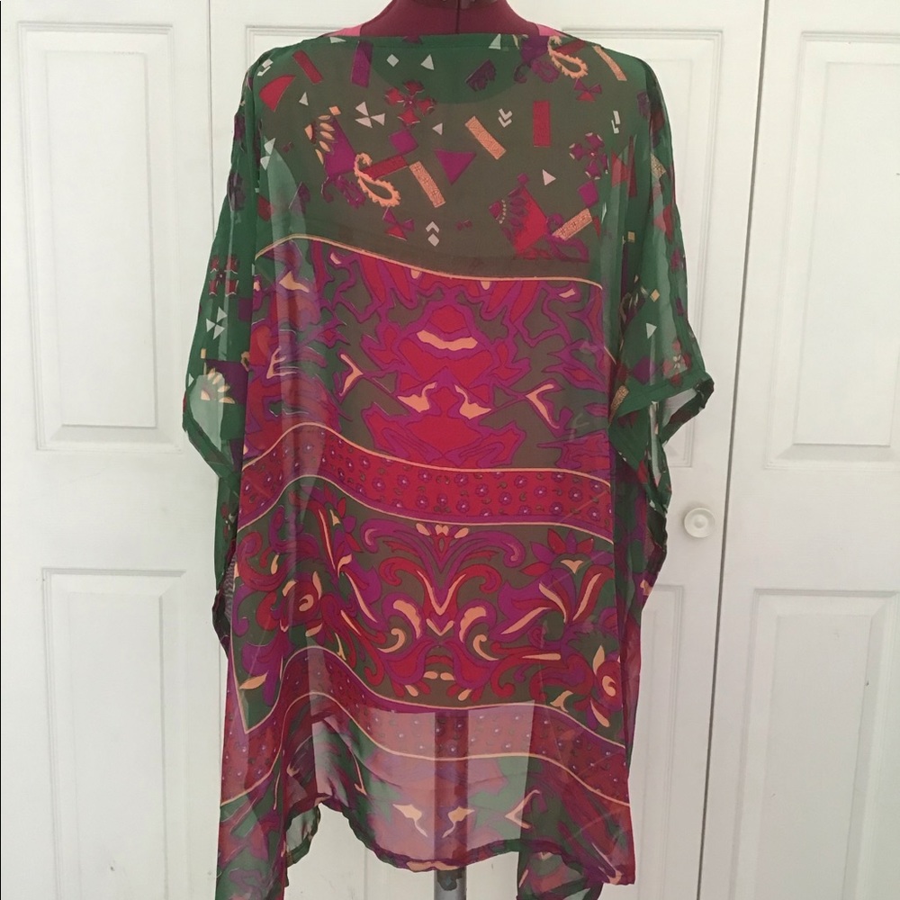 NWOT Handmade Beach Coverup, Kaftan, Top